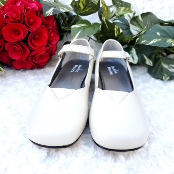 Vintage Cream Mary Jane Shoe Tabbie Style Ballet Coquette Designer - Picture 5 of 10